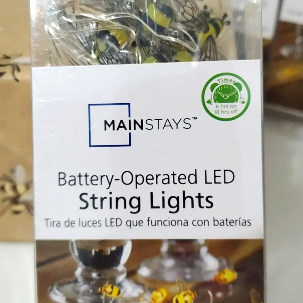 2/$30 1) Battery Operated LED Bee 🐝 String Lights NIB
